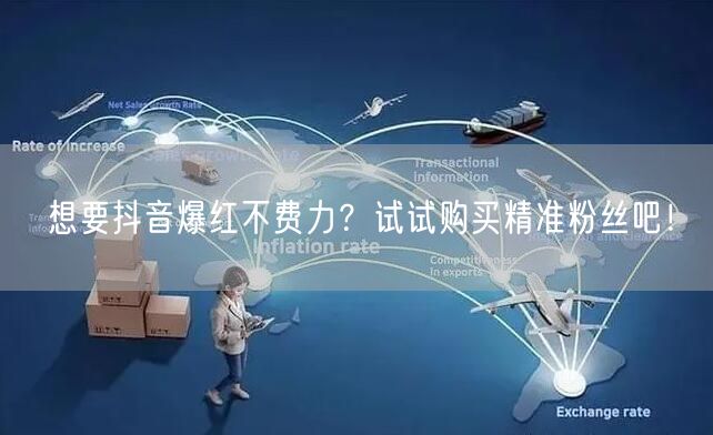 想要抖音爆红不费力？试试购买精准粉丝吧！