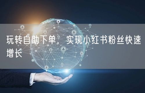 玩转自助下单，实现小红书粉丝快速增长