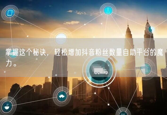 掌握这个秘诀，轻松增加抖音粉丝数量自助平台的魔力。